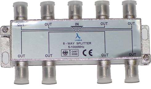 ClearView 8 Way F connector splitter 5-1000MHz-0