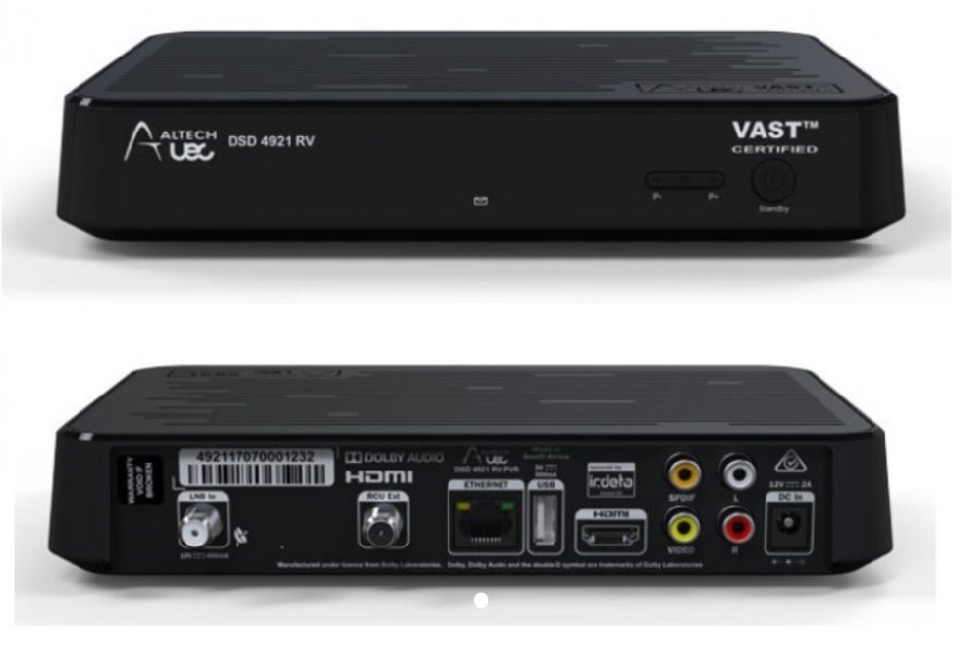 DSD4921RVFP 12V VAST TWIN TUNER - RECEIVER FRONT DISPLAY-TV STREAM PORTAL ALTECH UEC DSD4921RVFP